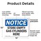 Signmission Store Empty Gas Cylinders Here, 14 in W x Rectangle, Plastic OS-2PACK-NS-P-1014-L-16628 - alternate 6